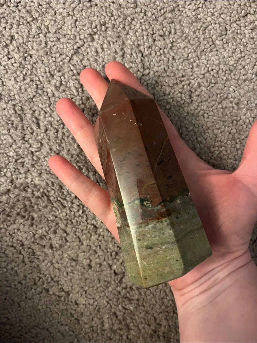 LARGE Polychrome Ocean Jasper Point Tower
